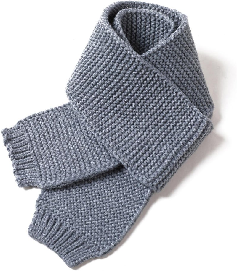 Piewag Kids Knit Scarf Toddler Winter Warm Scarves Neck Warmer Fashion Solid Color Scarf for Boys Girls - Image 1